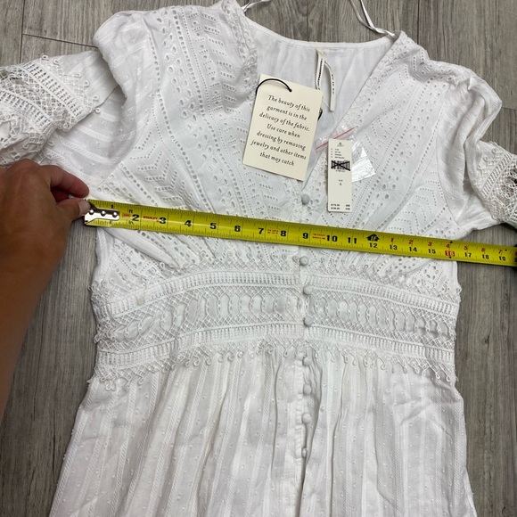 NWT Anthropologie Ebba Eyelet Midi dress size 6 - Picture 6 of 7